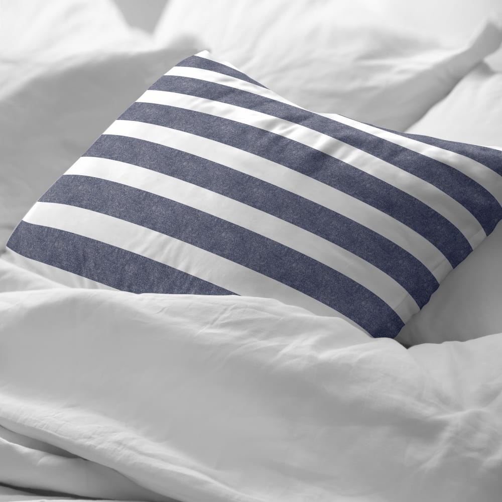 Kissenbezug aus 100 % Baumwolle, 200 Fäden Blau 65x65 cm -