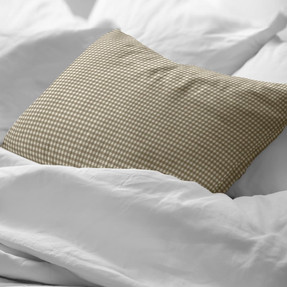 Kissenbezug aus 100 % Baumwolle, 200 Fäden Braun 45x110 cm -