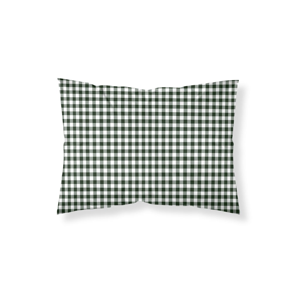 Taie d’oreiller en coton 100 % 200 fils vert 65x65 cm