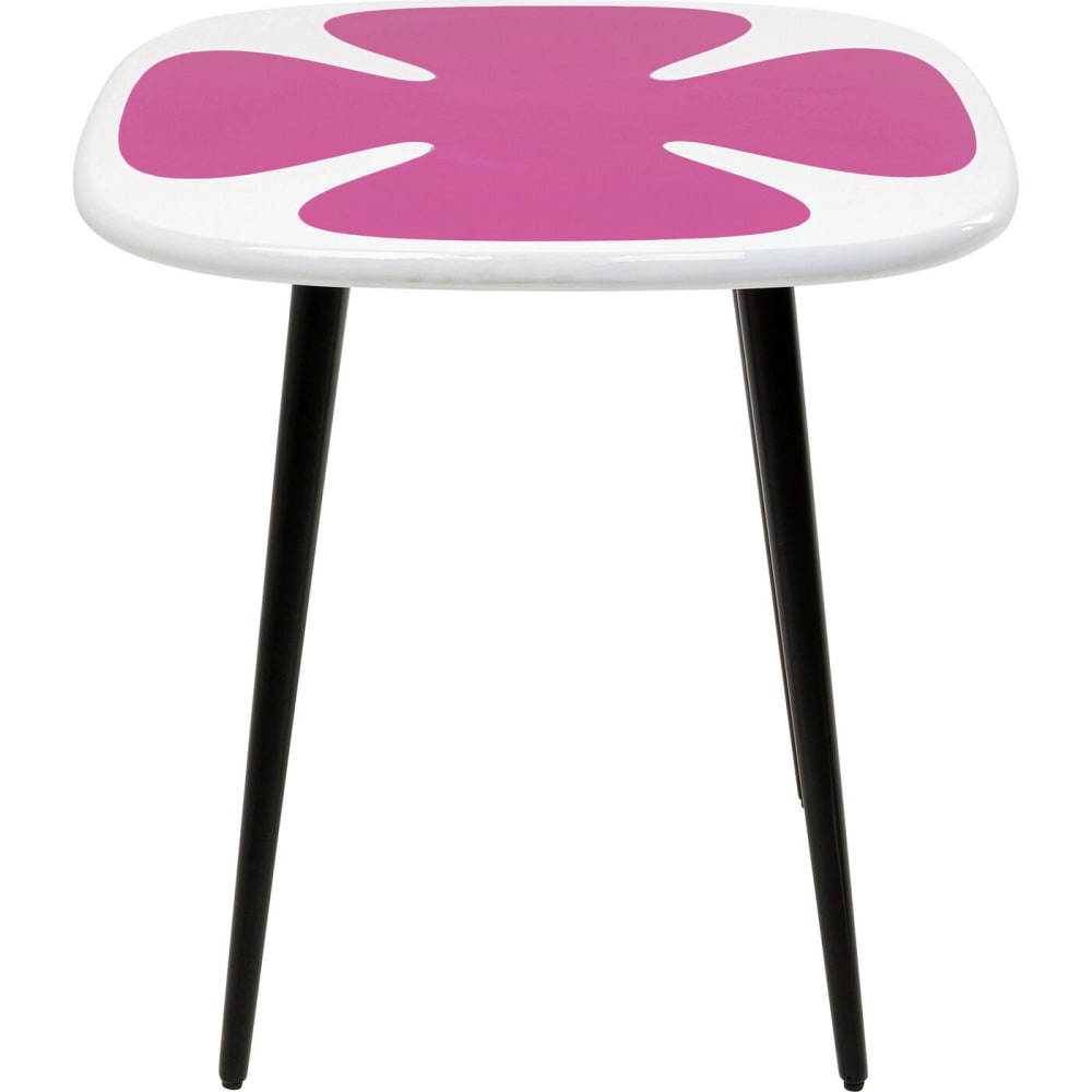 Table d'appoint carrée - fleur