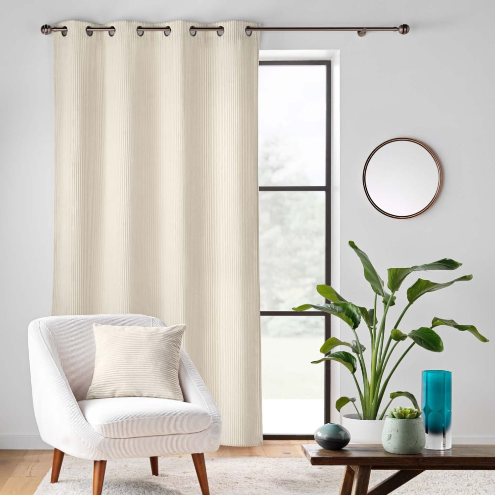 Rideau obscurcissant velours 140x260 naturel