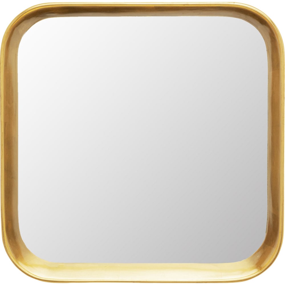 Miroir carré doré 43x43