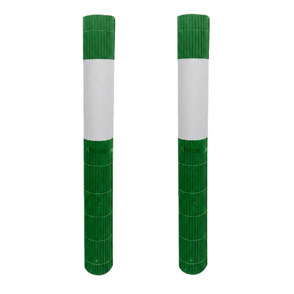 Lot de 2 canisses brise-vue - pvc vert