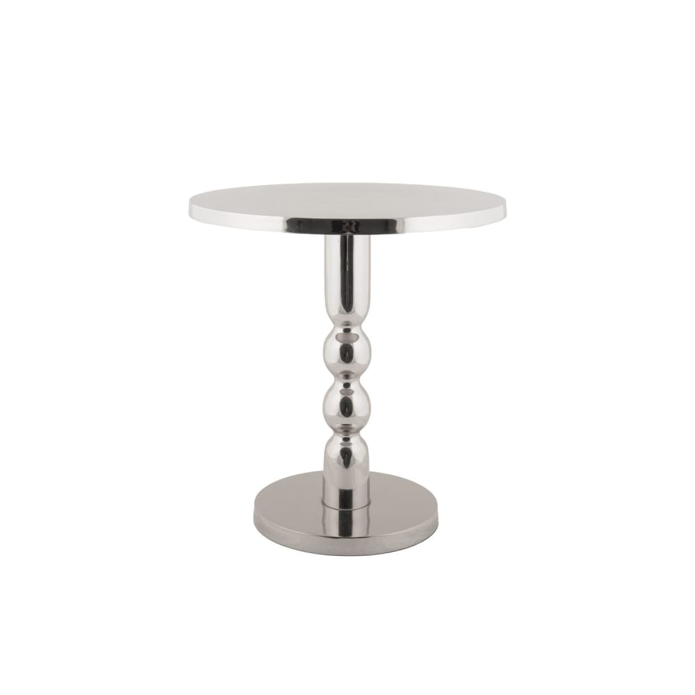 table d'appoint en aluminium - argent