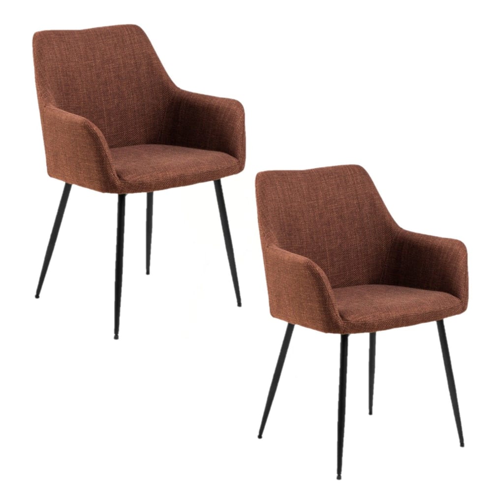 lot de 2 chaises avec - rouge
