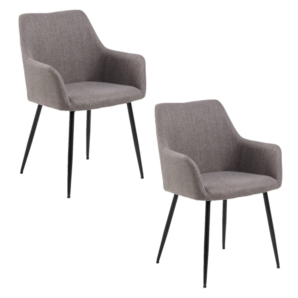 Lot de 2 chaises avec - accoudoirs