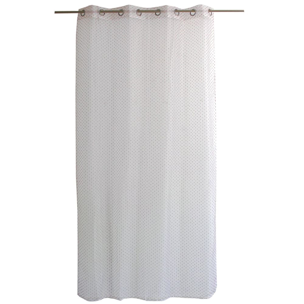 Voilagetis en organza blanc et rose 140 x 240 cm — vue 3