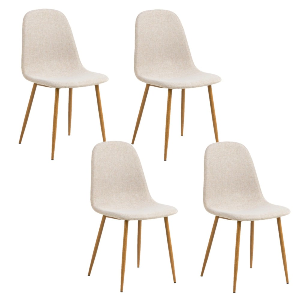 Lot 4 chaises salle