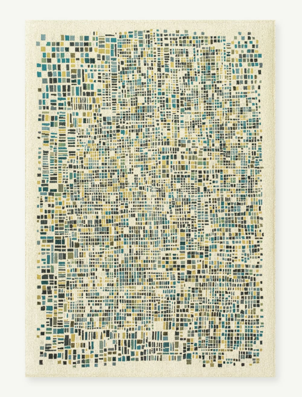 Moderner flachgewebter Teppich Blau 240x340 cm - Maisons Du