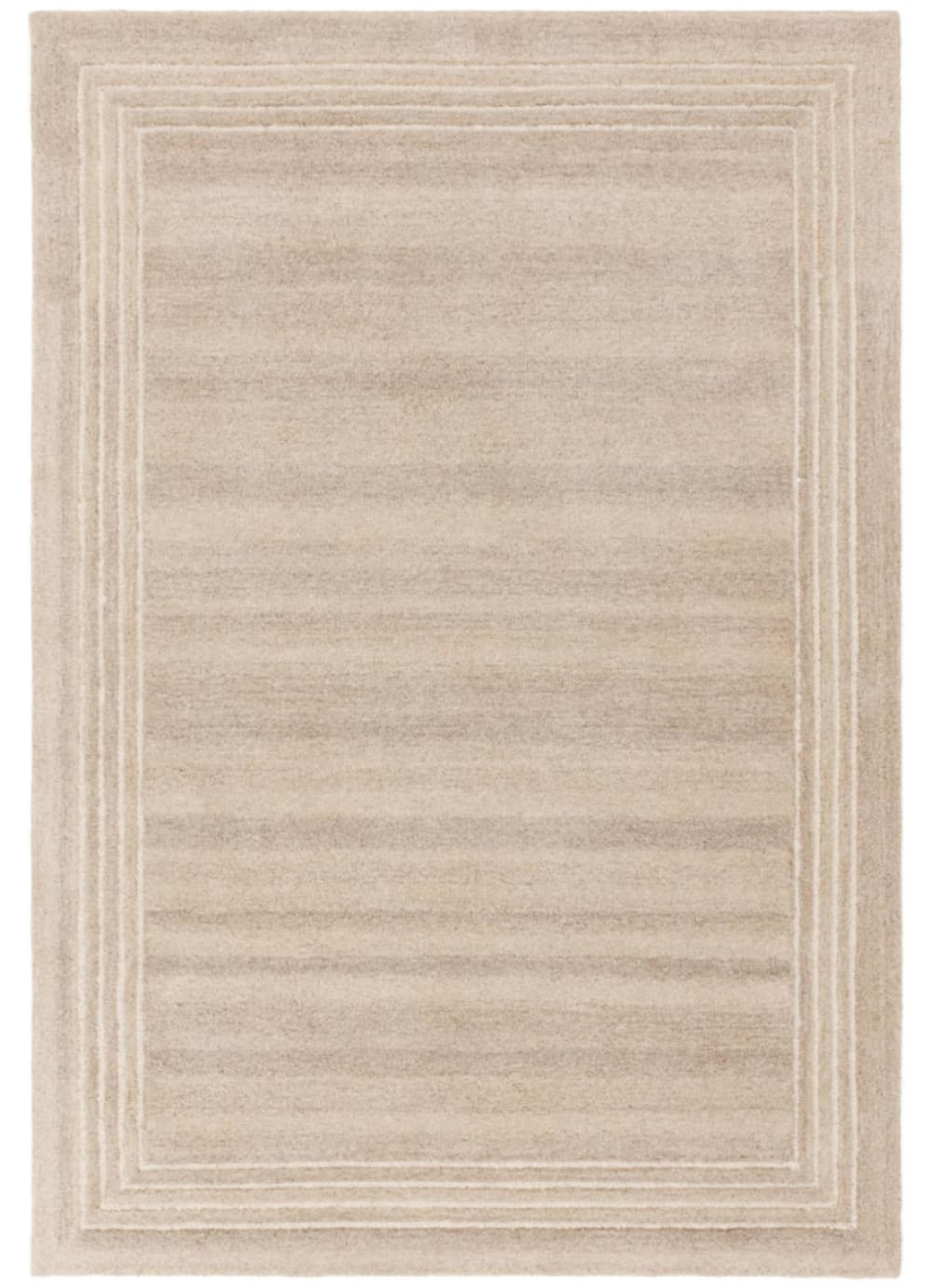 Tapis moderne pure laine salon et chambre  Beige 200x290 cm