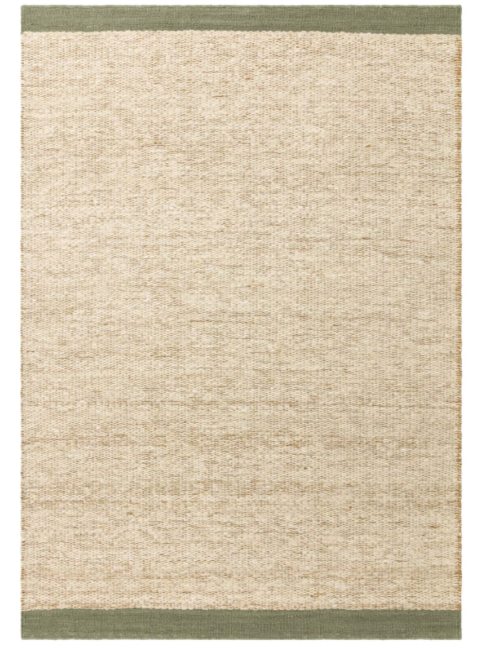 Tapis de salon moderne pure laine  Vert 200x290 cm