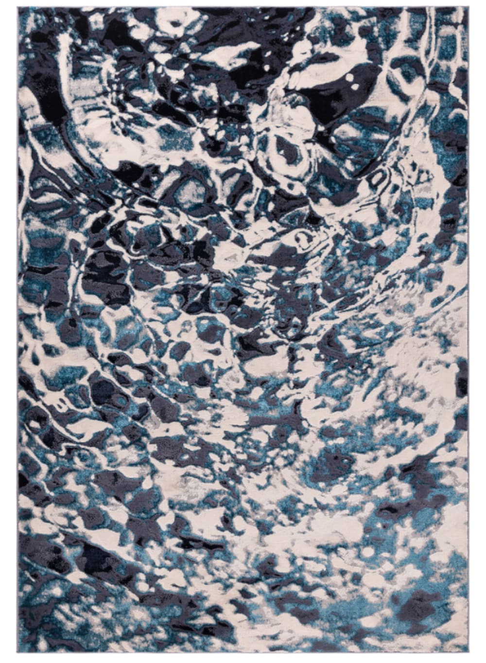 Tapis moderne salon et chambre  Bleu 160x230 cm