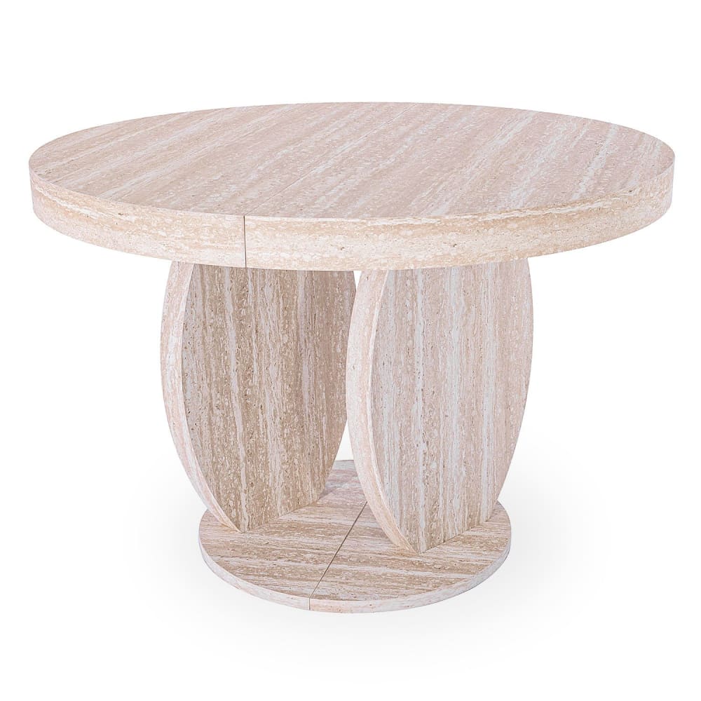 Table ovale extensible - travertin