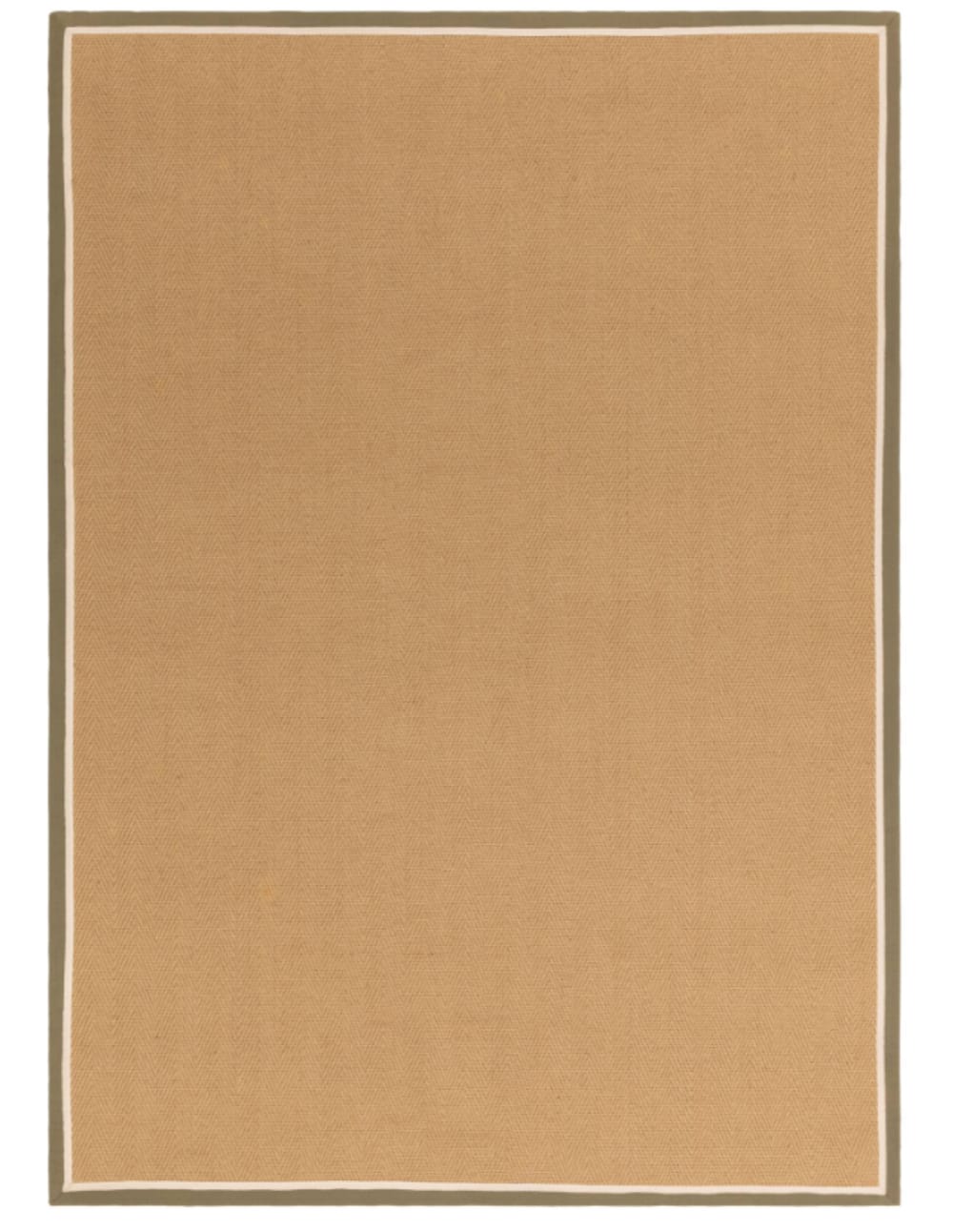 Moderner Jute-Teppich für Wohnzimmer  Grün 200x290 cm - Maisons