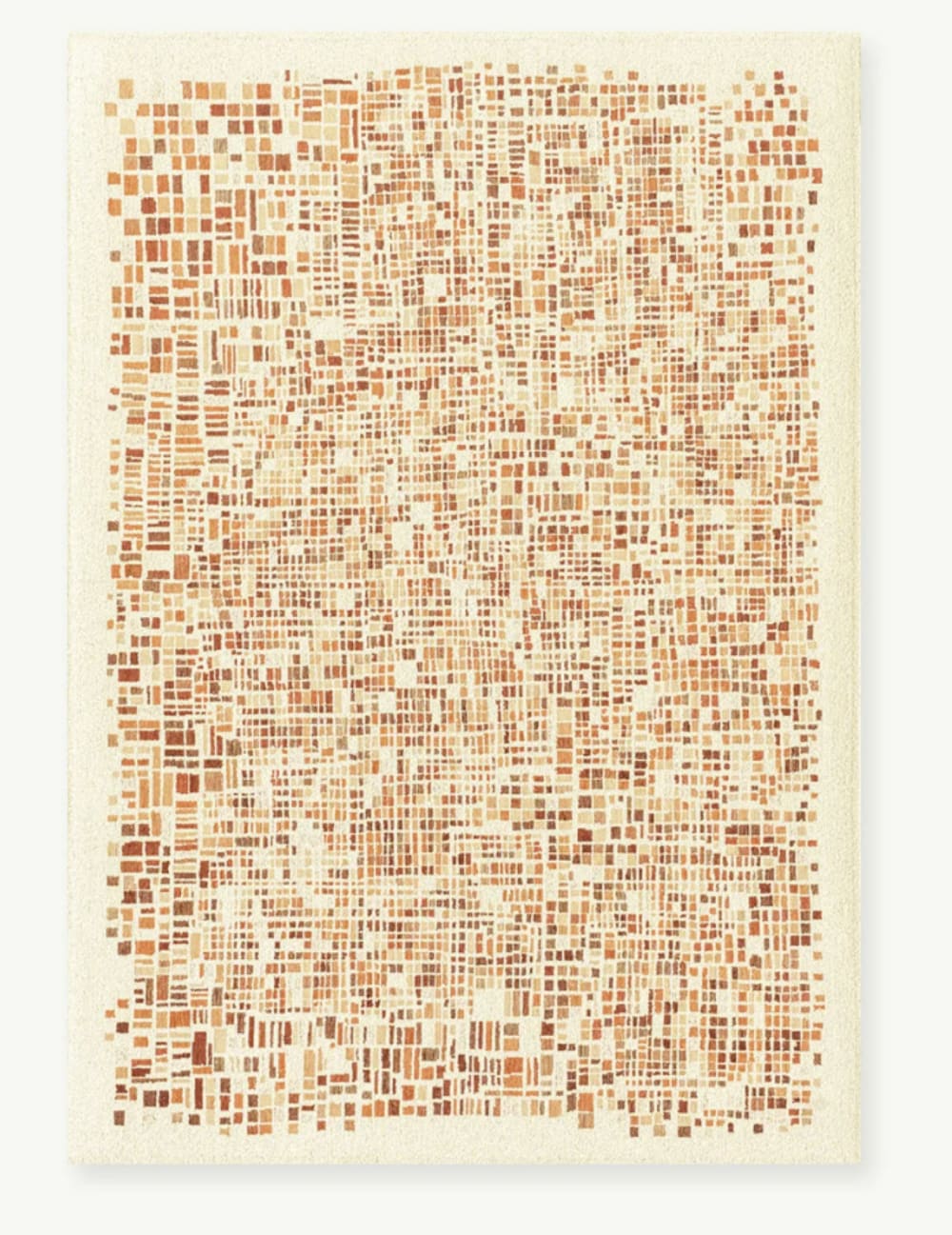 Tapis moderne tissé plat  orange 170x240 cm