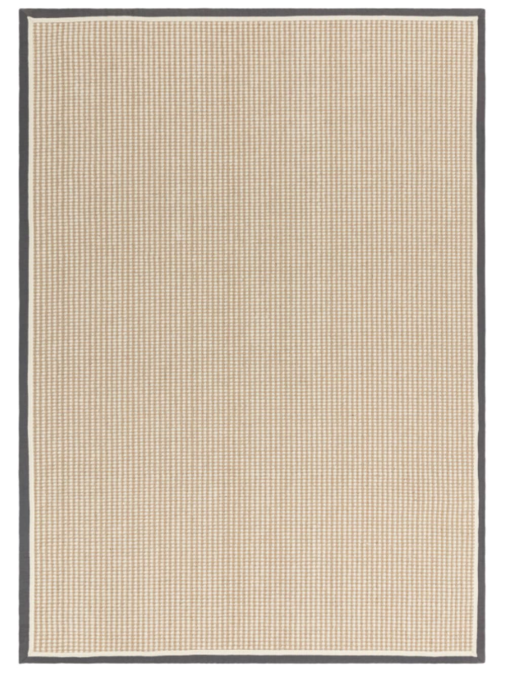 Tapis de salon moderne laine et jute  Gris 160x230 cm