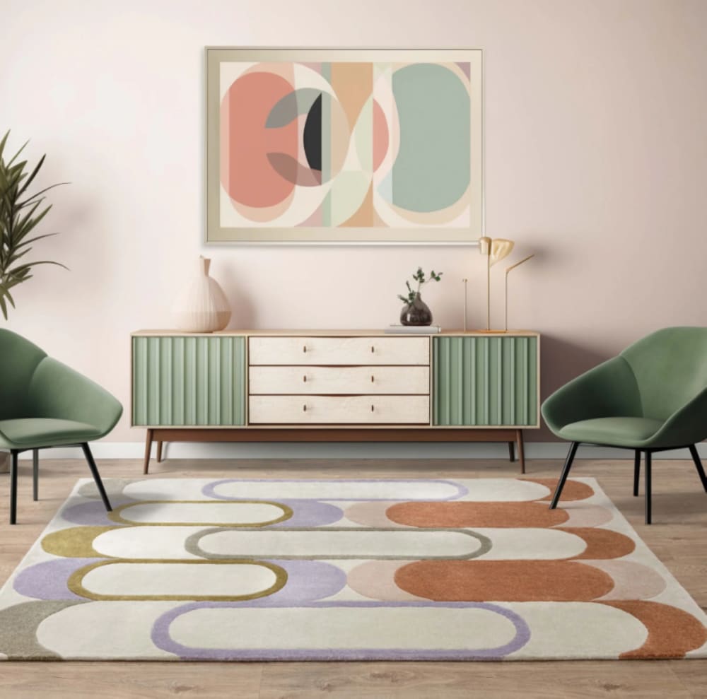 Novatrend Moderner Teppich für Wohnzimmer Mehrfarbig 200x290 cm style modern Mehrfarbig Pes - Polyester