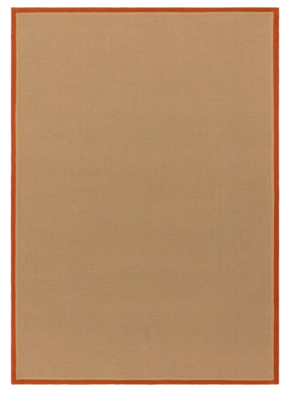 Tapis chambre et salon en jute moderne  orange 160x230 cm