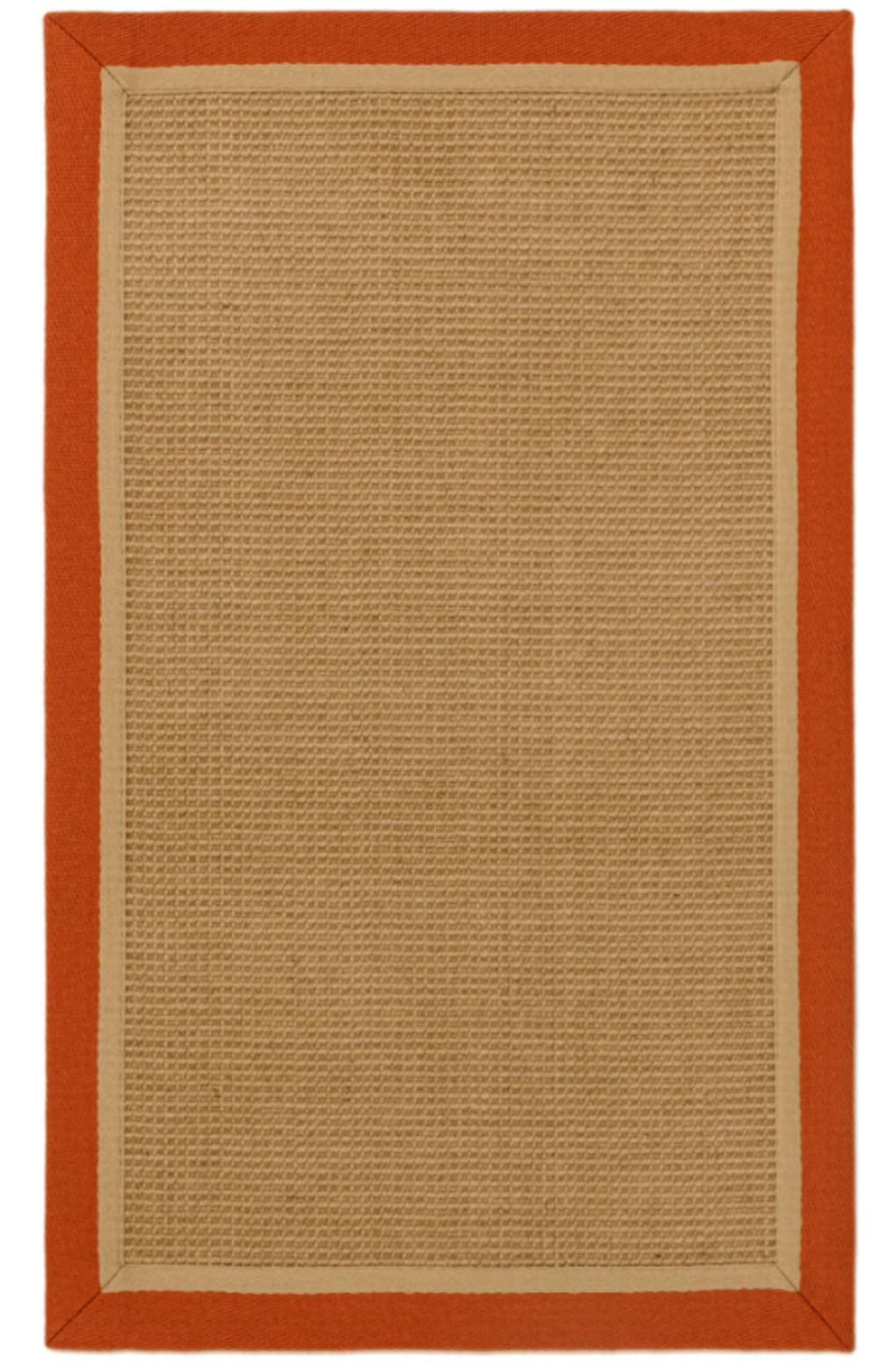 Tapis chambre et salon en jute moderne orange 160x230 cm — vue 4