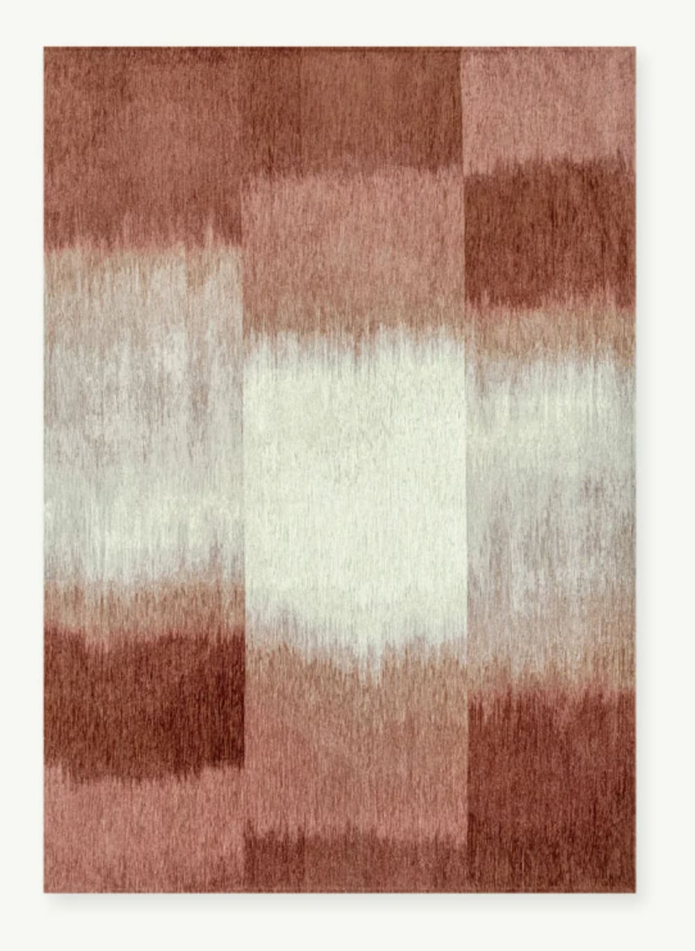 Moderner flachgewebter Teppich Rot Ø240 cm - Maisons Du Monde