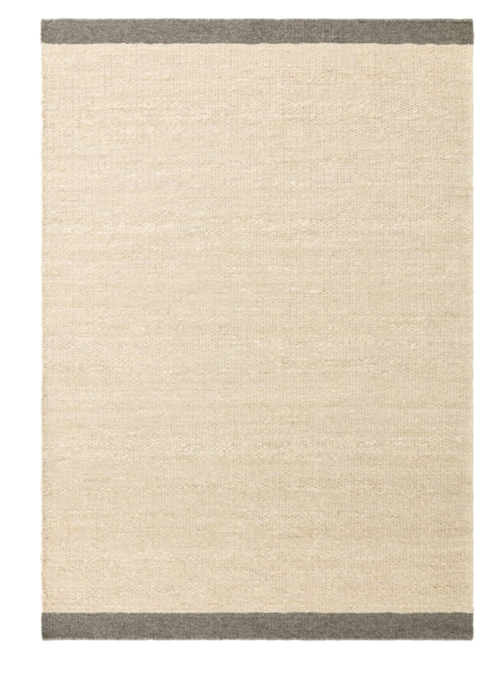 Moderner Teppich aus Wolle für Wohnzimmer Grau 200x290 cm -