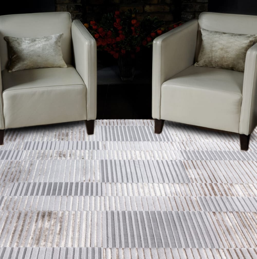 Novatrend Moderner Teppich für Wohnzimmer Beige 200x290 cm style modern Beige Pes - Polyester