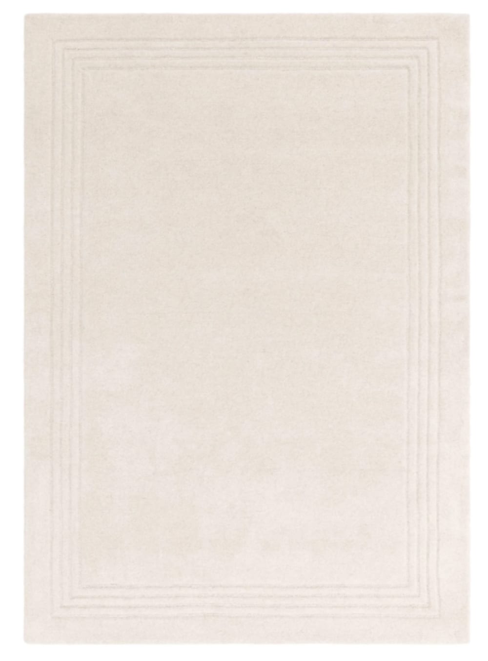 Tapis moderne pure laine salon et chambre  Blanc 160x230 cm