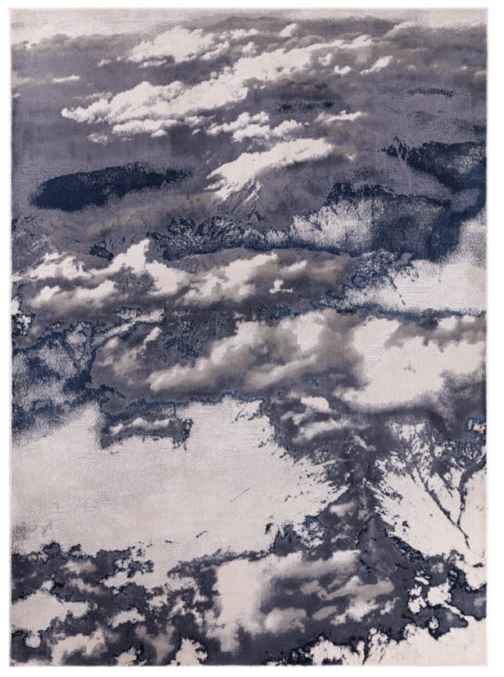 Tapis moderne salon et chambre  Bleu 160x230 cm