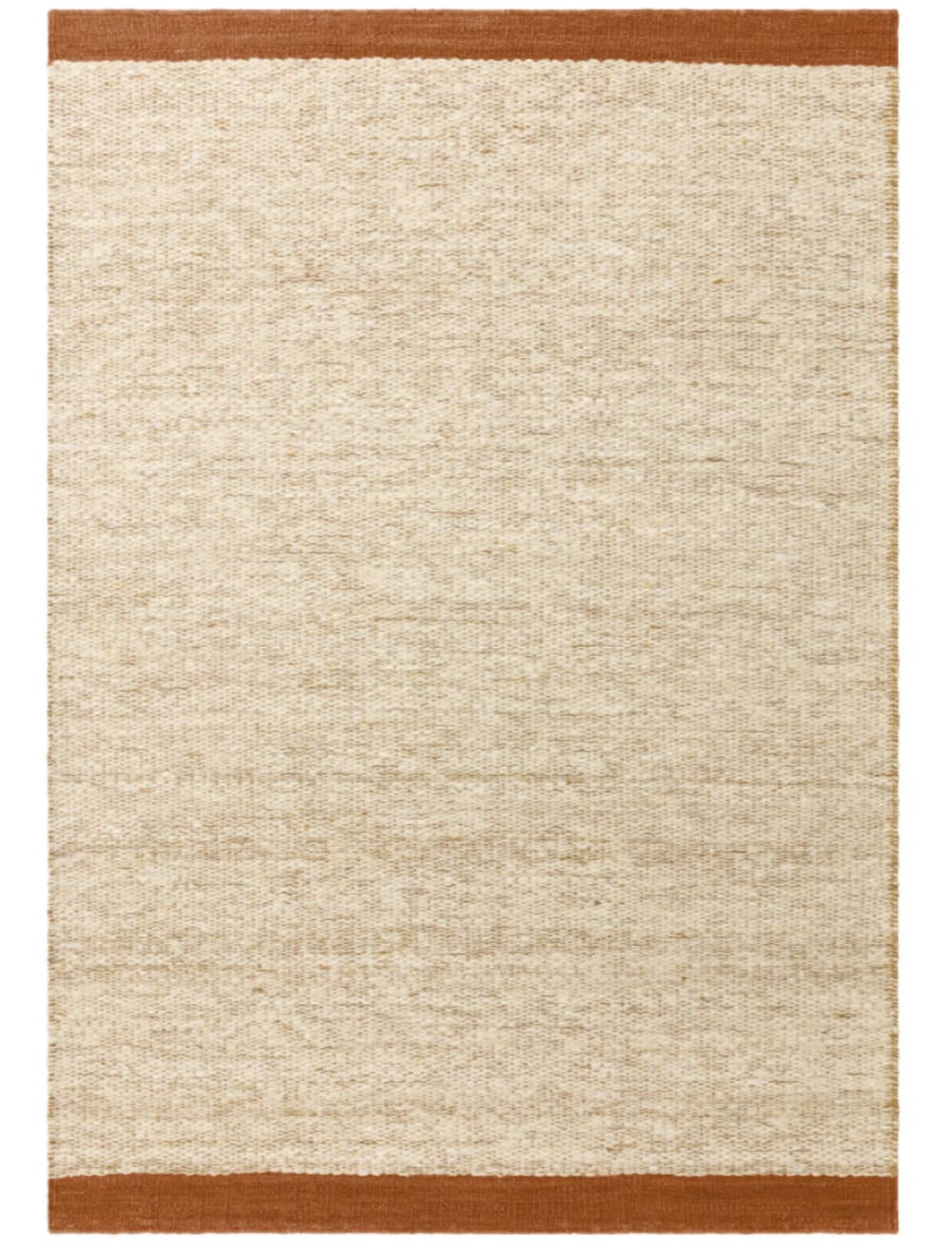Tapis de salon moderne pure laine orange 200x290 cm