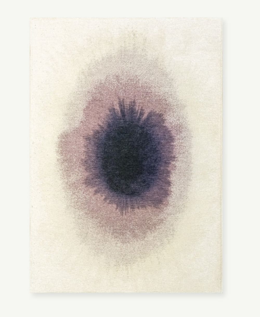 Tapis moderne tissé plat  Violet Diam 240 cm