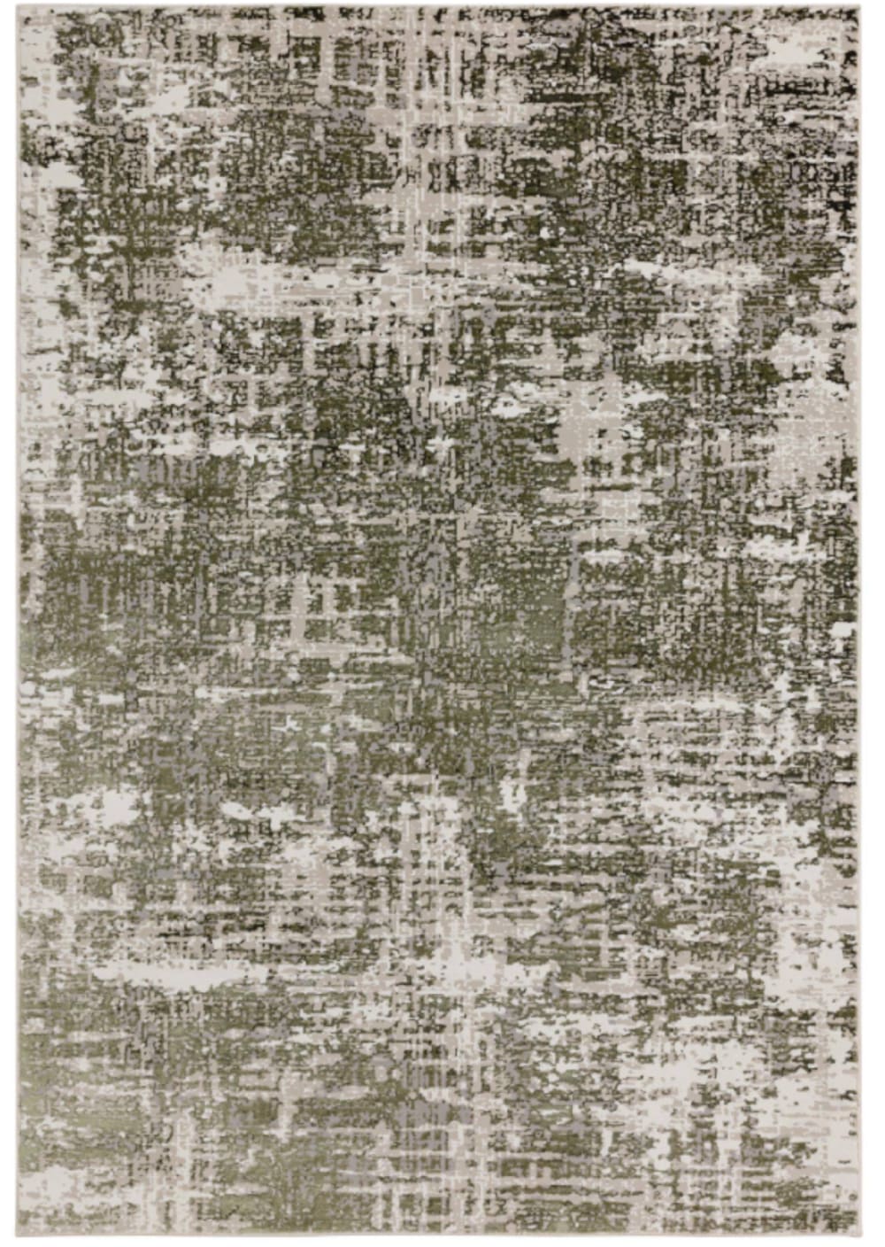 Flachgewebter moderner Teppich Grün 160x230 cm - Maisons Du