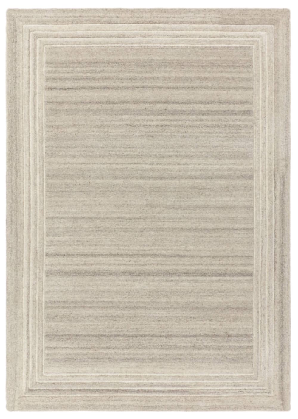 Tapis moderne pure laine salon et chambre  Gris 160x230 cm
