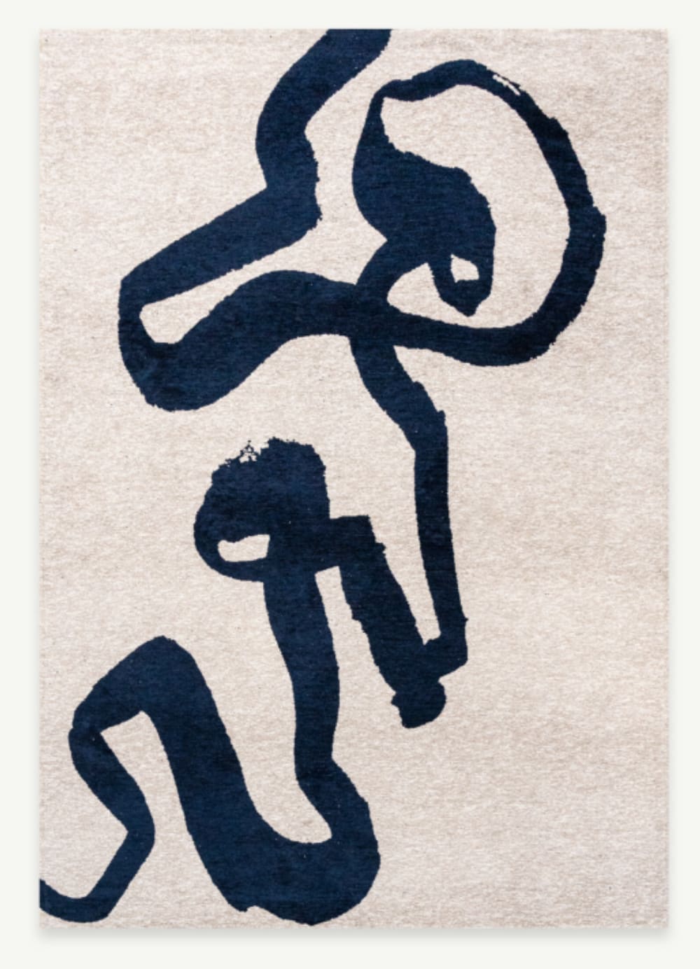 Moderner flachgewebter Teppich  Blau 240x340 cm - Maisons Du