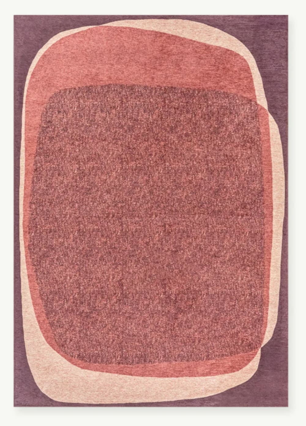 Moderner flachgewebter Teppich Violett 200x280 cm - Maisons Du