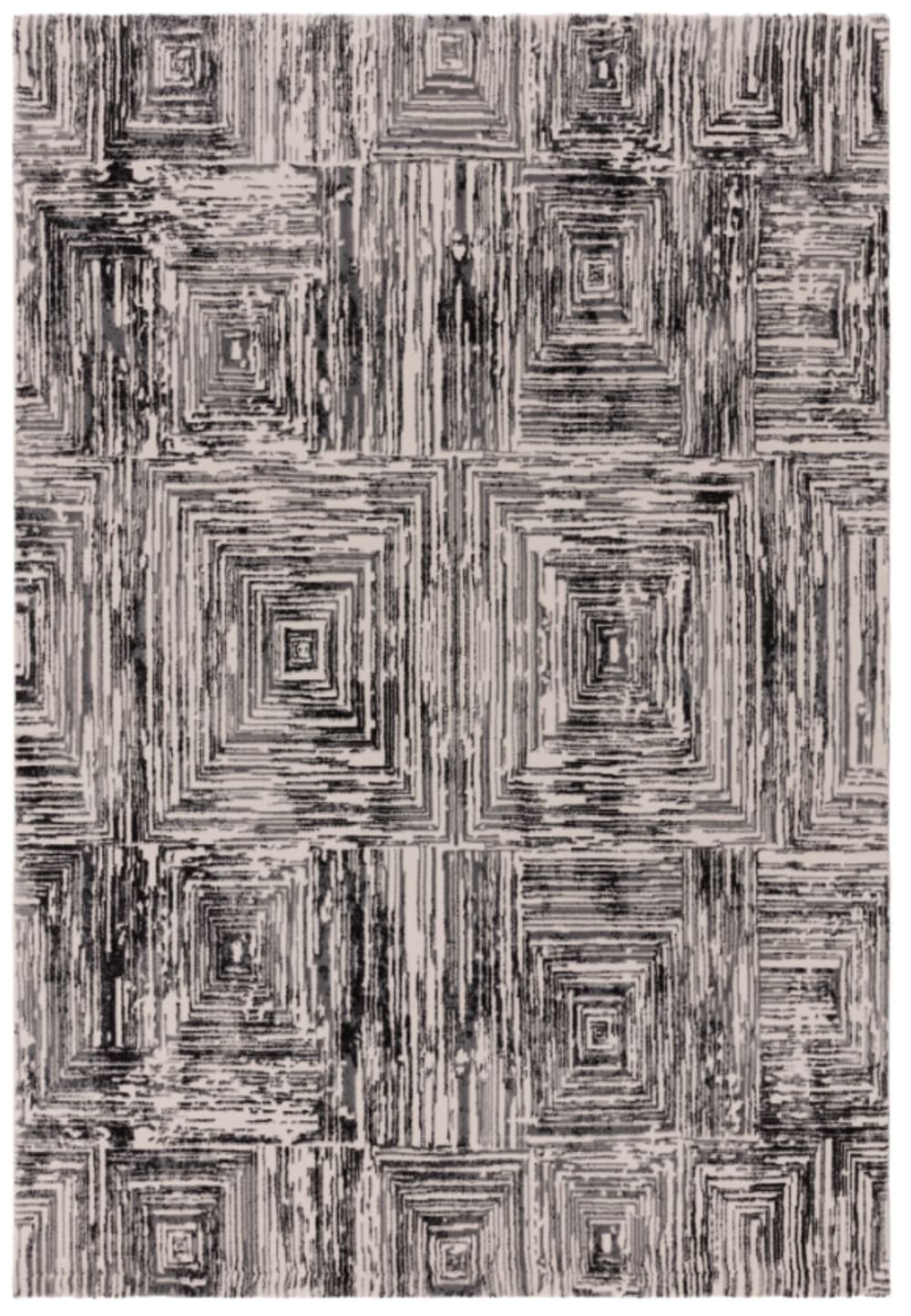 Moderner Teppich für Wohnzimmer  Grau 160x230 cm - Maisons Du