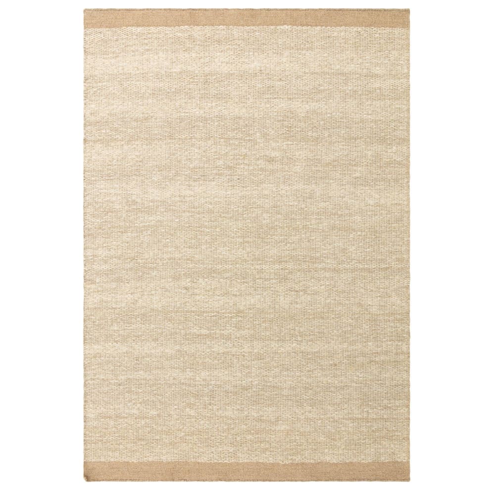 Moderner Teppich aus Wolle für Wohnzimmer  Beige 200x290 cm -