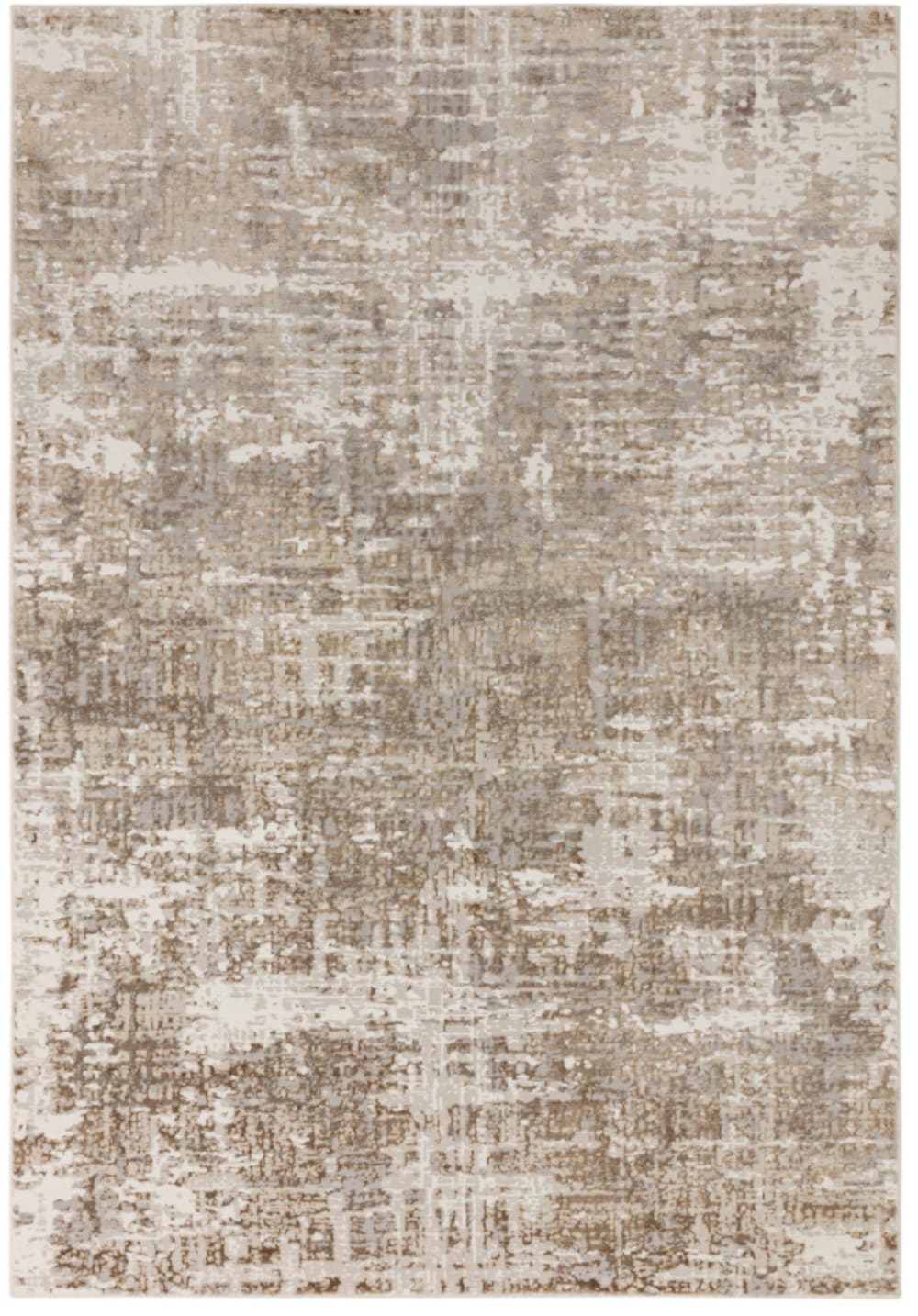 Flachgewebter moderner Teppich Beige 160x230 cm - Maisons Du