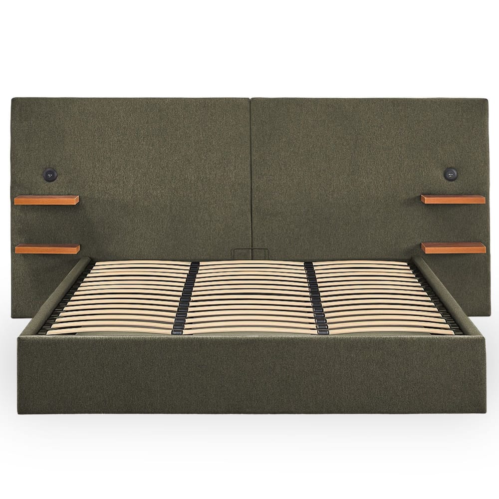 Lit-coffre complet avec - tablettes