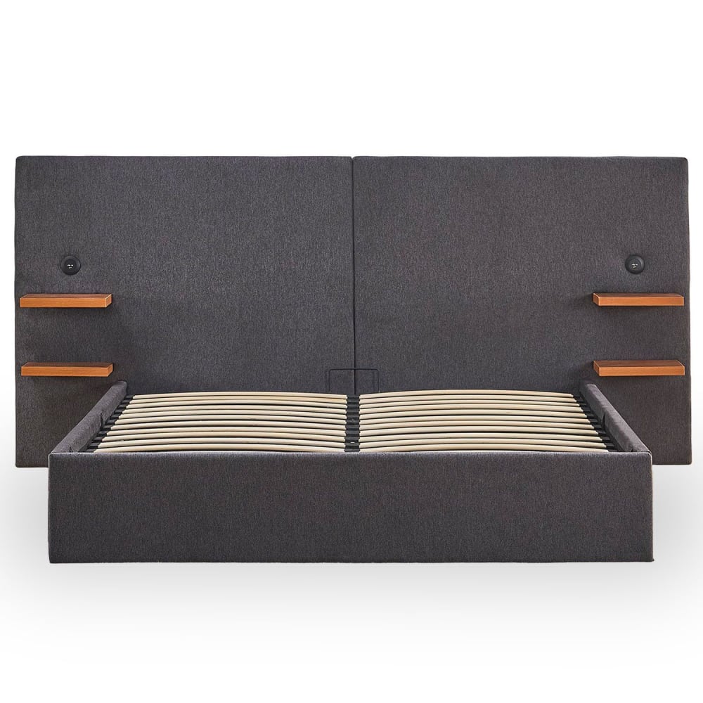Lit-coffre complet avec - tablettes