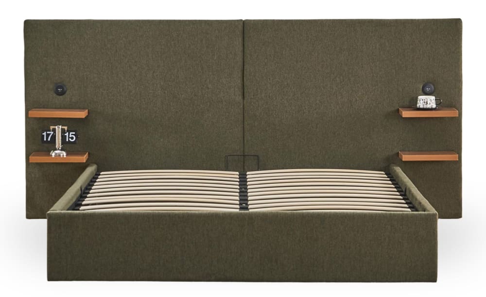 Lit-coffre complet avec - tablettes