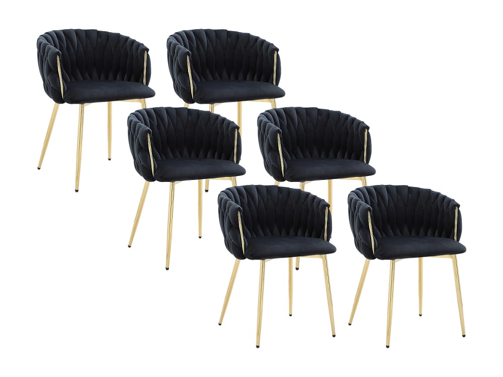 Lot de 6 chaises velours