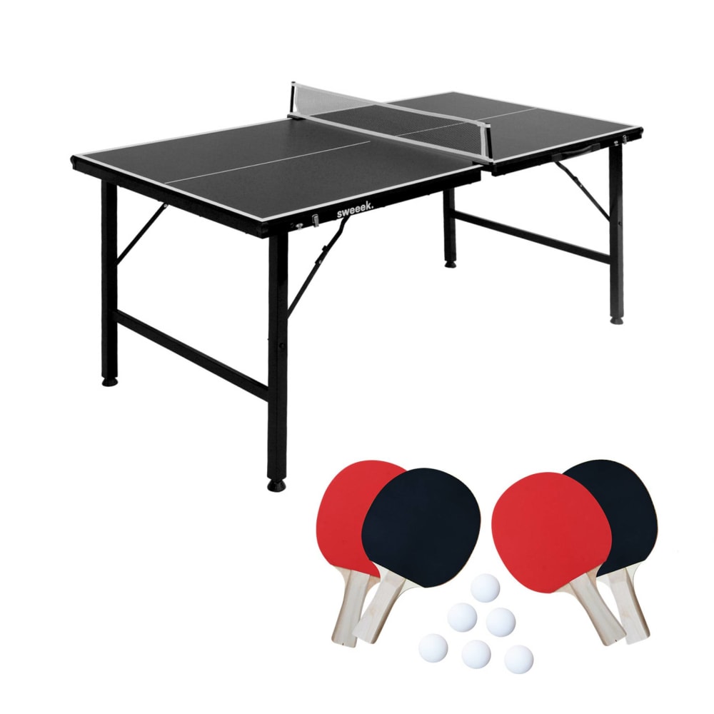 Mini-Tischtennisplatte, klappbar, 150 x 75 cm, für den