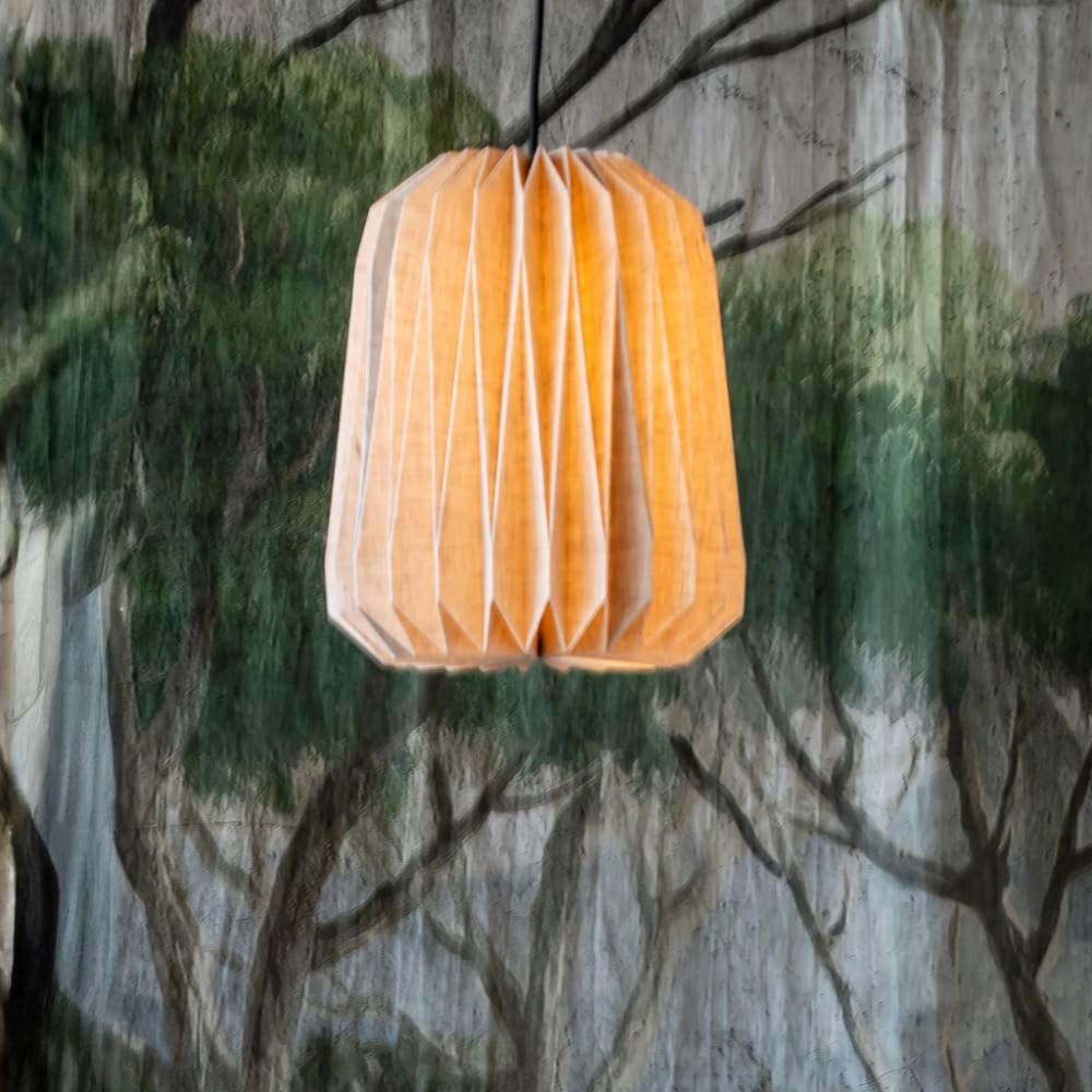 Suspension cylindrique en lin — vue 3