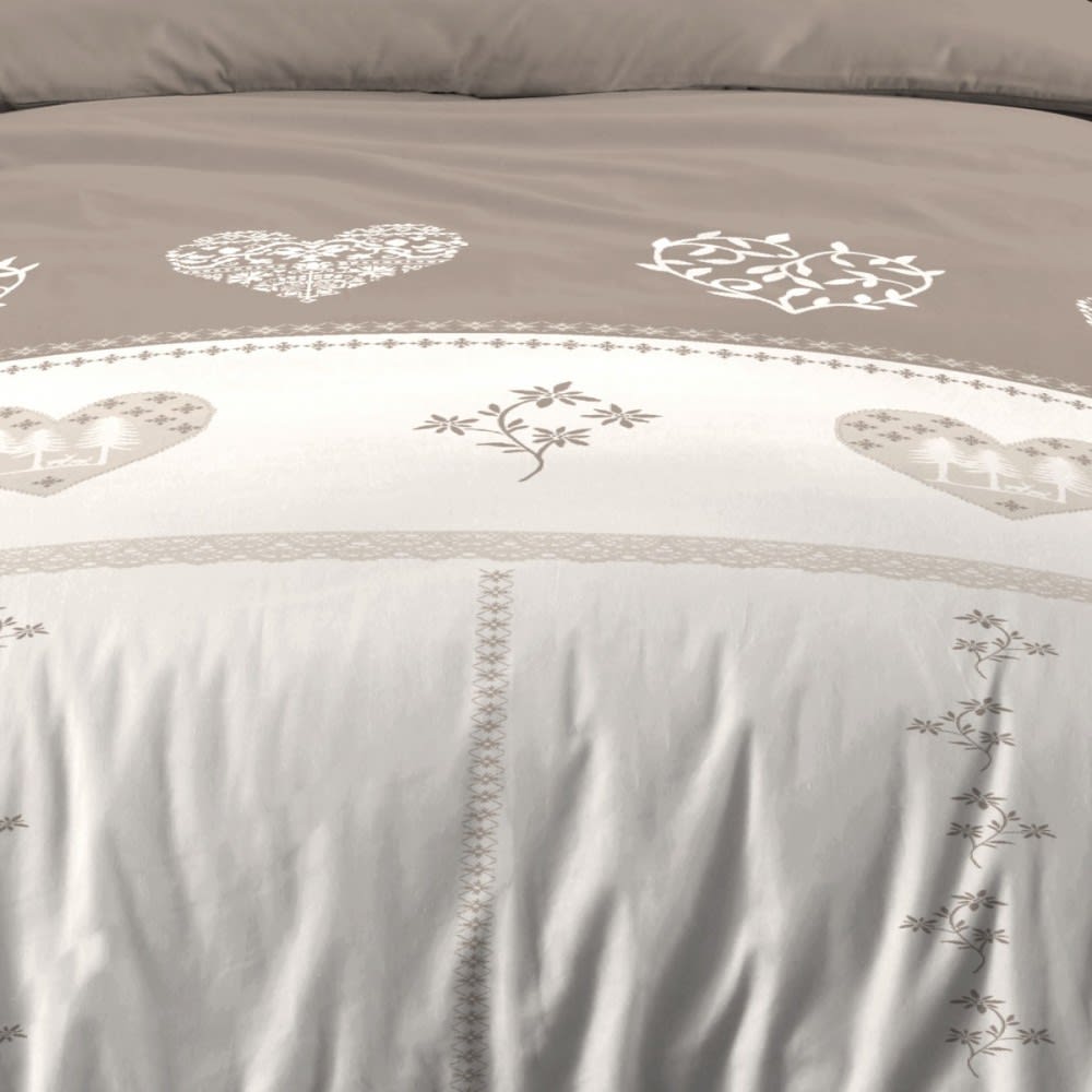 Parure de couette 100% coton 57 fils imprimée 140x200cm 1 taie - Maisons du Monde