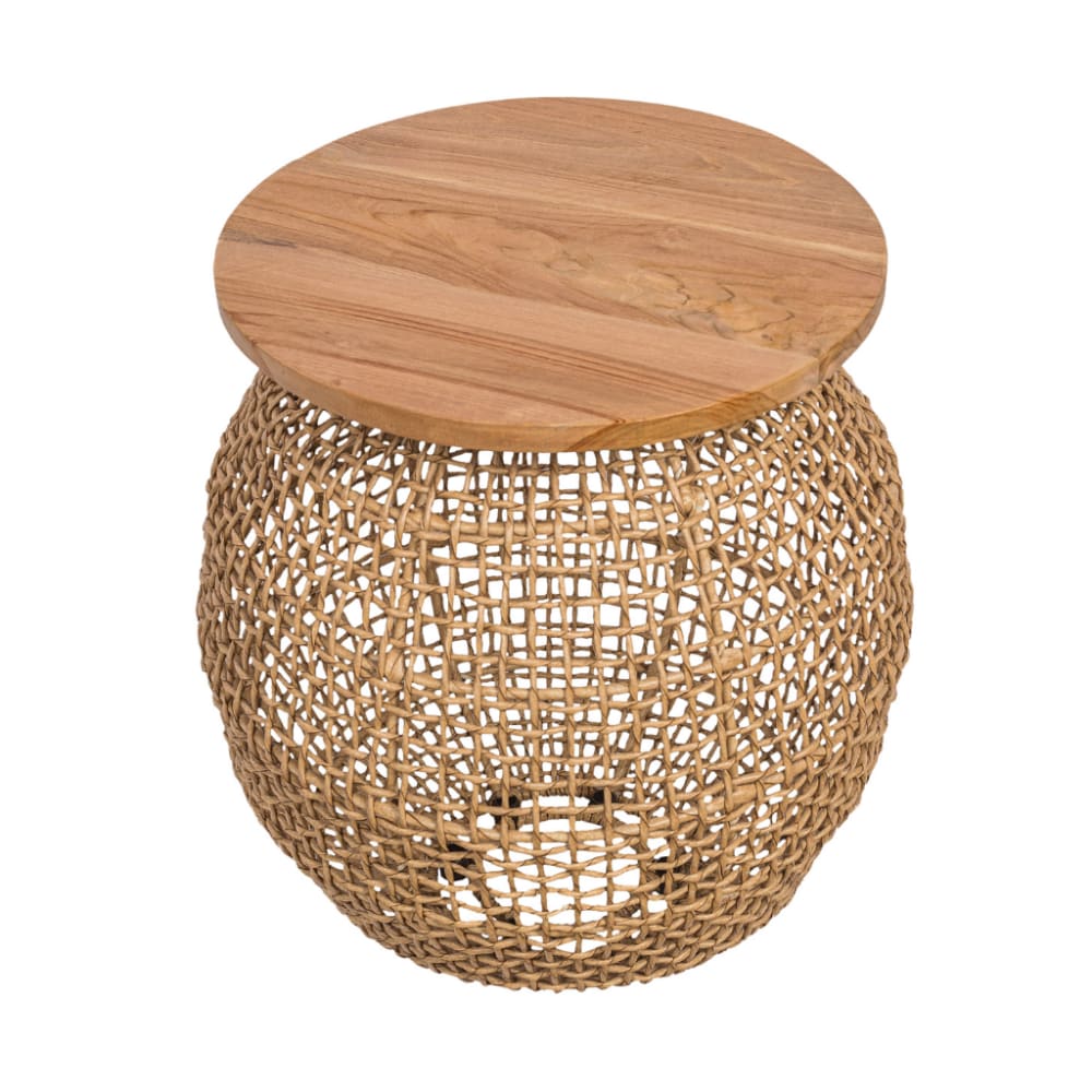 Table en corde et plateau
