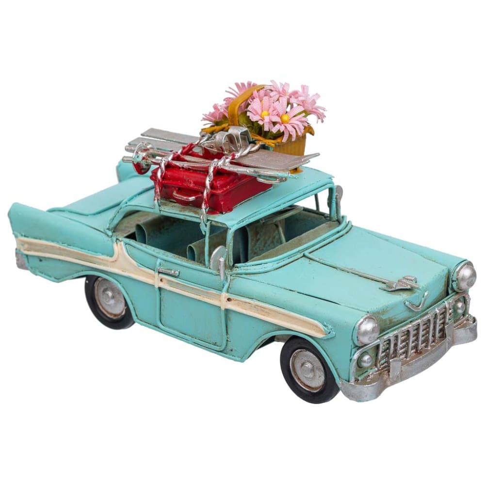 Wanderlust deco Auto Metall 16.5x7x8h cm blau style modern - Metall