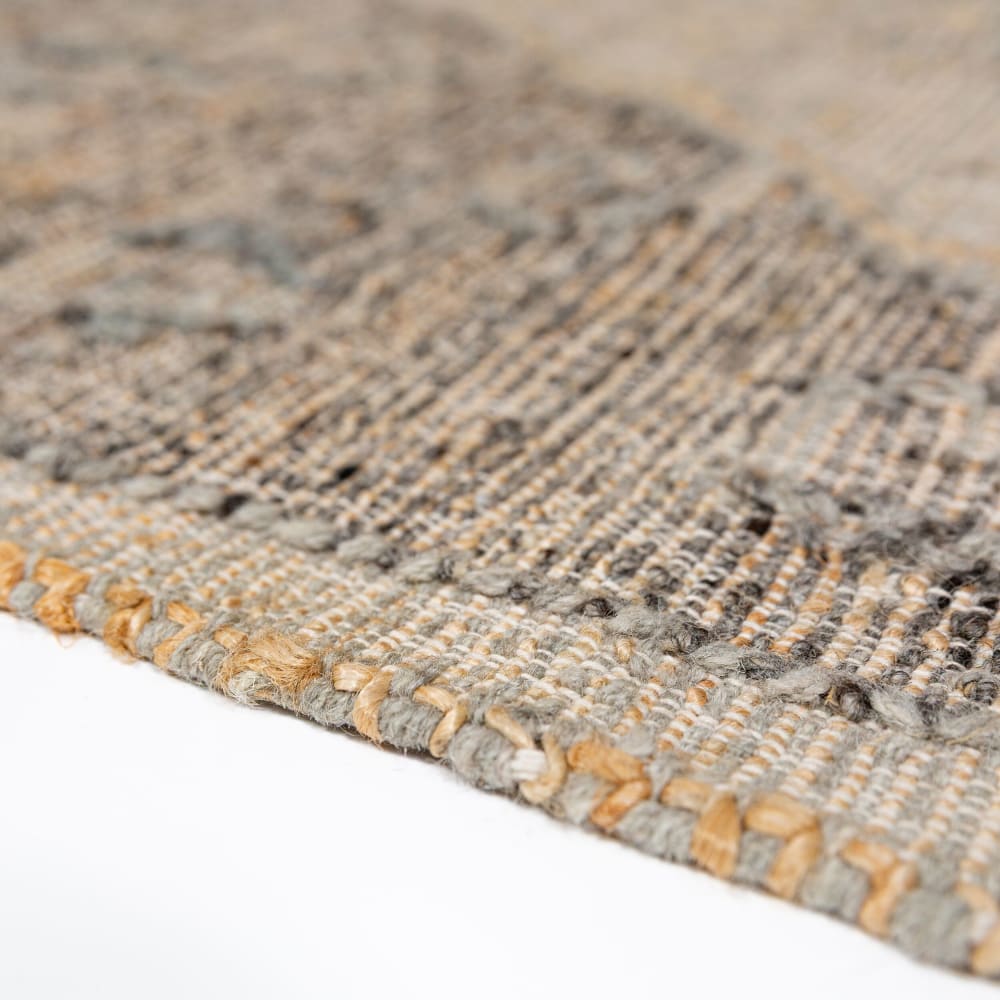 Tapis en jute et laine 140x200cm — vue 4