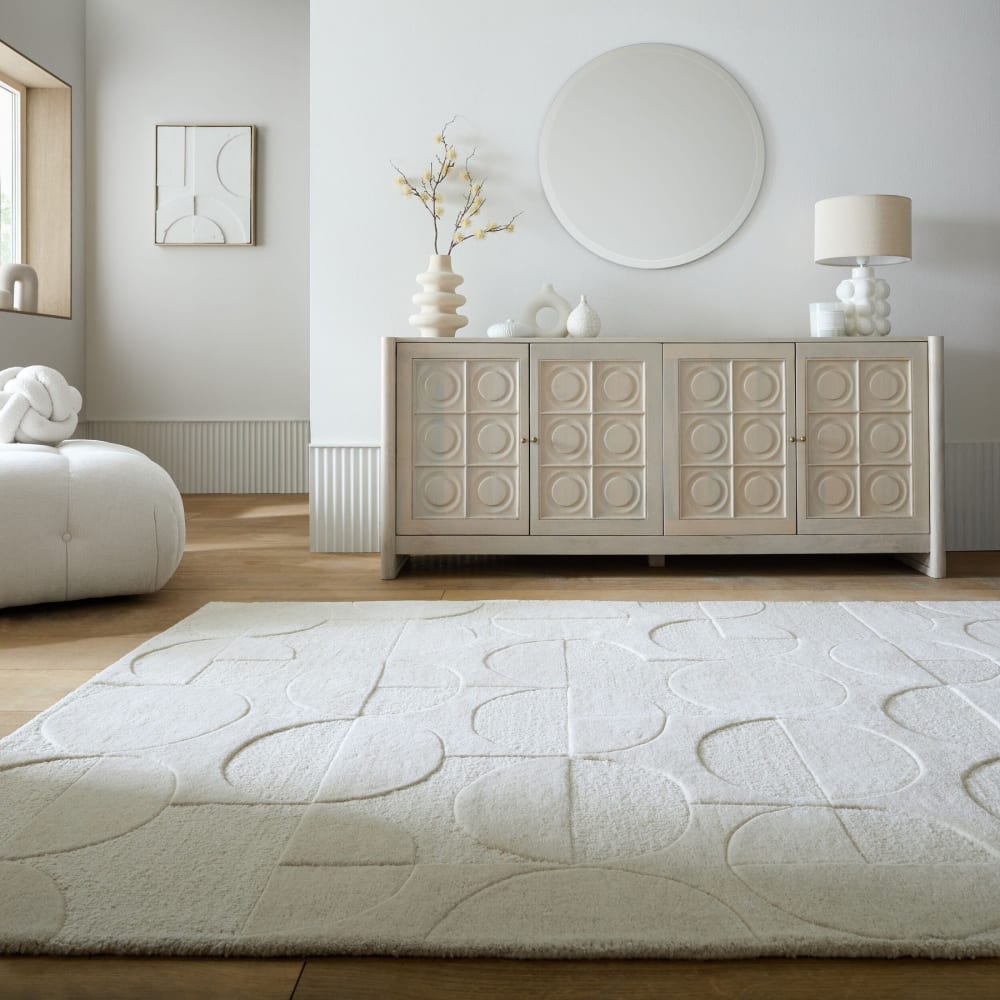Tapis en laine ivoire 120x170cm — vue 3