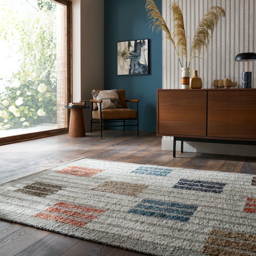 Tapis en laine multicolore 160x230cm — vue 3
