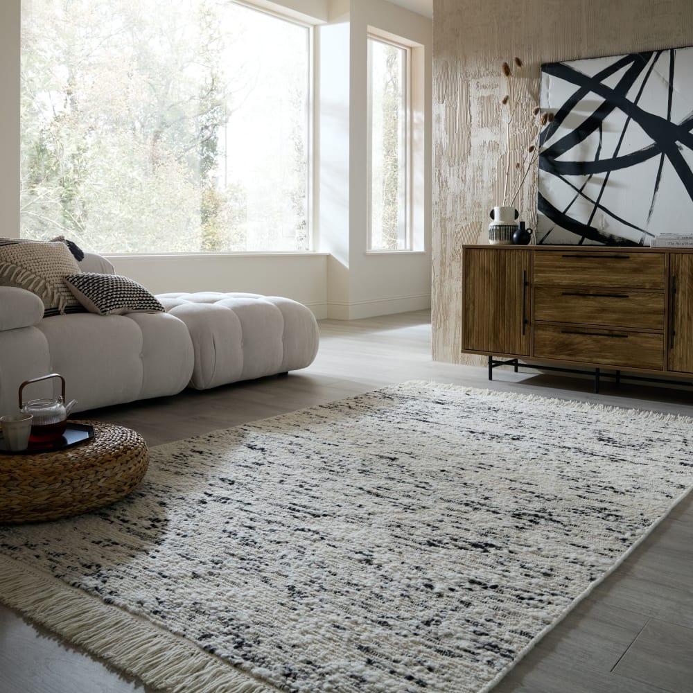 Tapis en laine beige 160x230cm — vue 3
